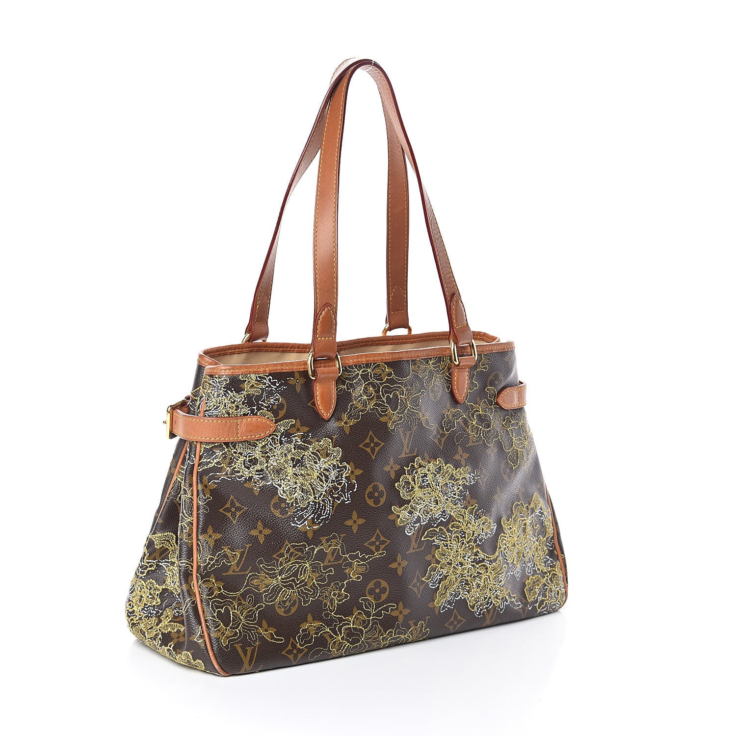Louis Vuitton Monogram Dentelle Batignolles Horizontal Gold 3 of 9
