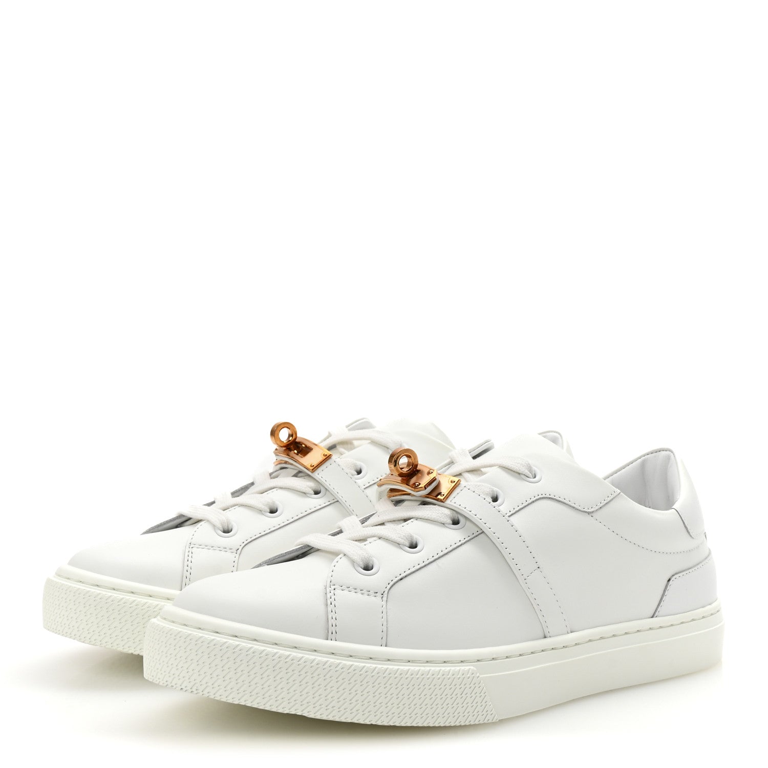 Hermes Calfskin Day Sneakers 39 White 4 of 9