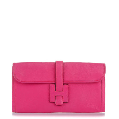 Hermes Chèvre Mysore Jige Elan 29 Clutch Fuchsia 1 of 8