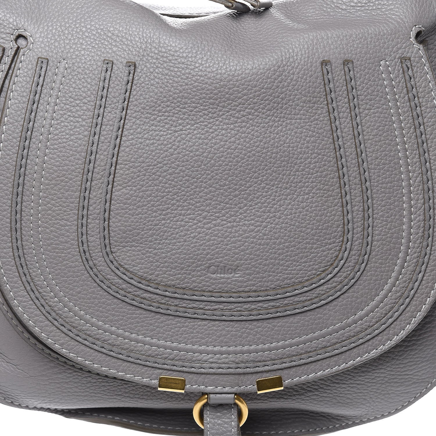 Chloe Calfskin Medium Marcie Hobo Cashmere Grey 10 of 10