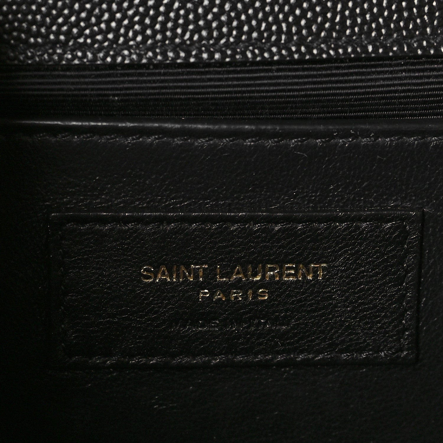 Saint Laurent Grain De Poudre Medium Classic Monogram Kate Satchel Black 6 of 9