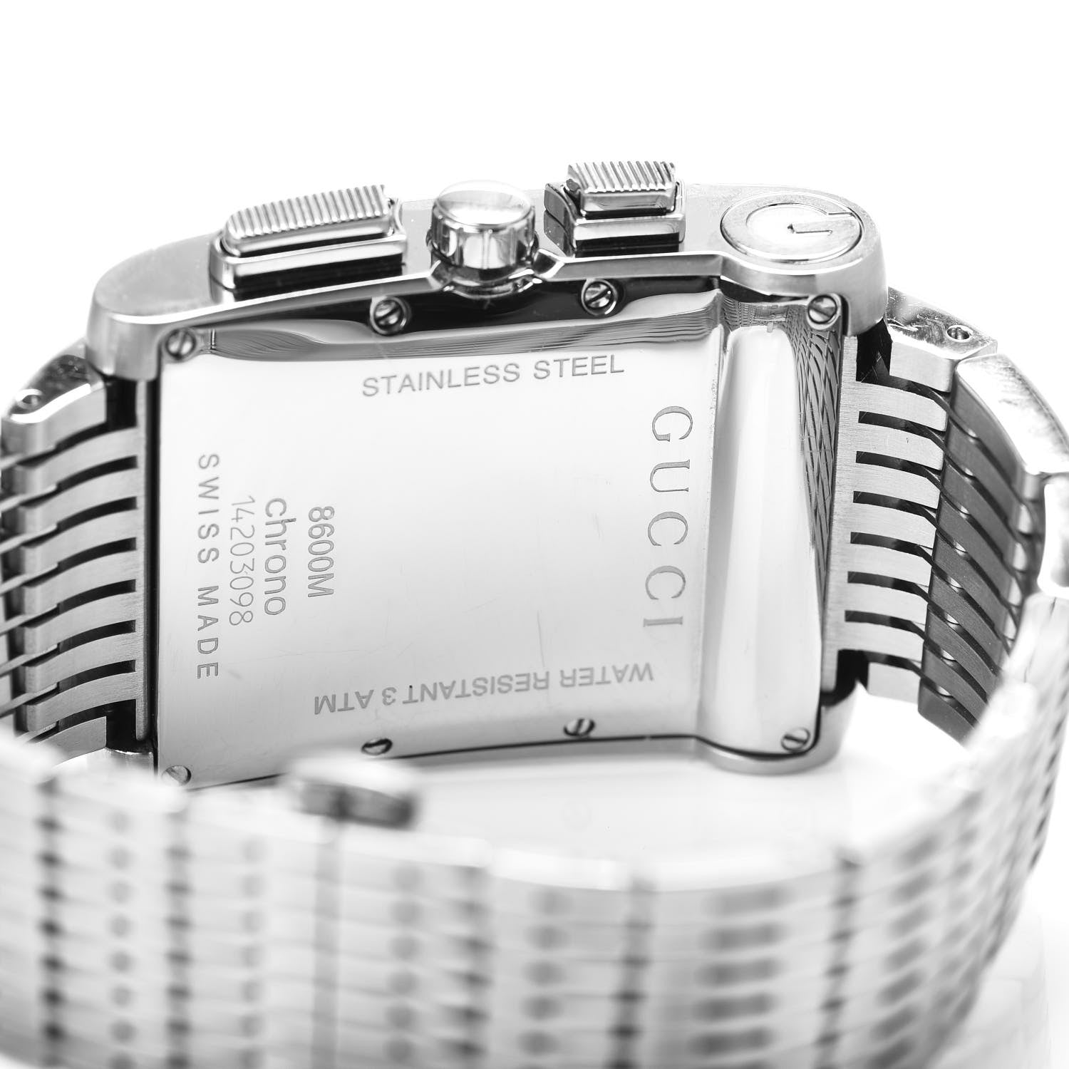 Gucci Stainless Steel 34mm 8600M G-Metro Chronograph Quartz Watch Black 4 of 4