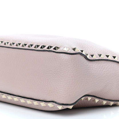 Valentino Garavani Pebbled Calfskin Small Rockstud Flip-Lock Messenger Bag Poudre 10 of 10