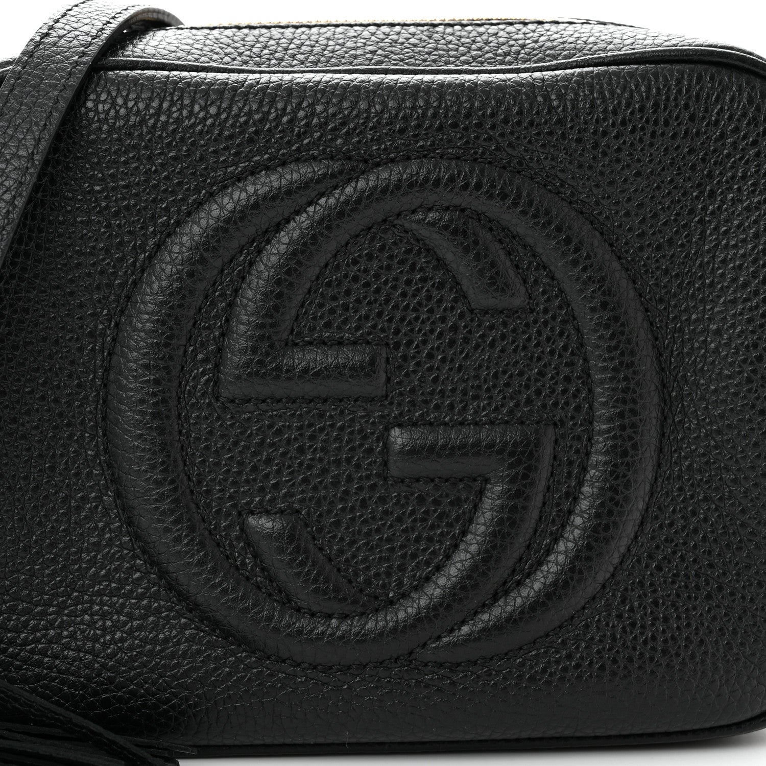 Gucci Pebbled Calfskin Small Soho Disco Bag Black 8 of 14