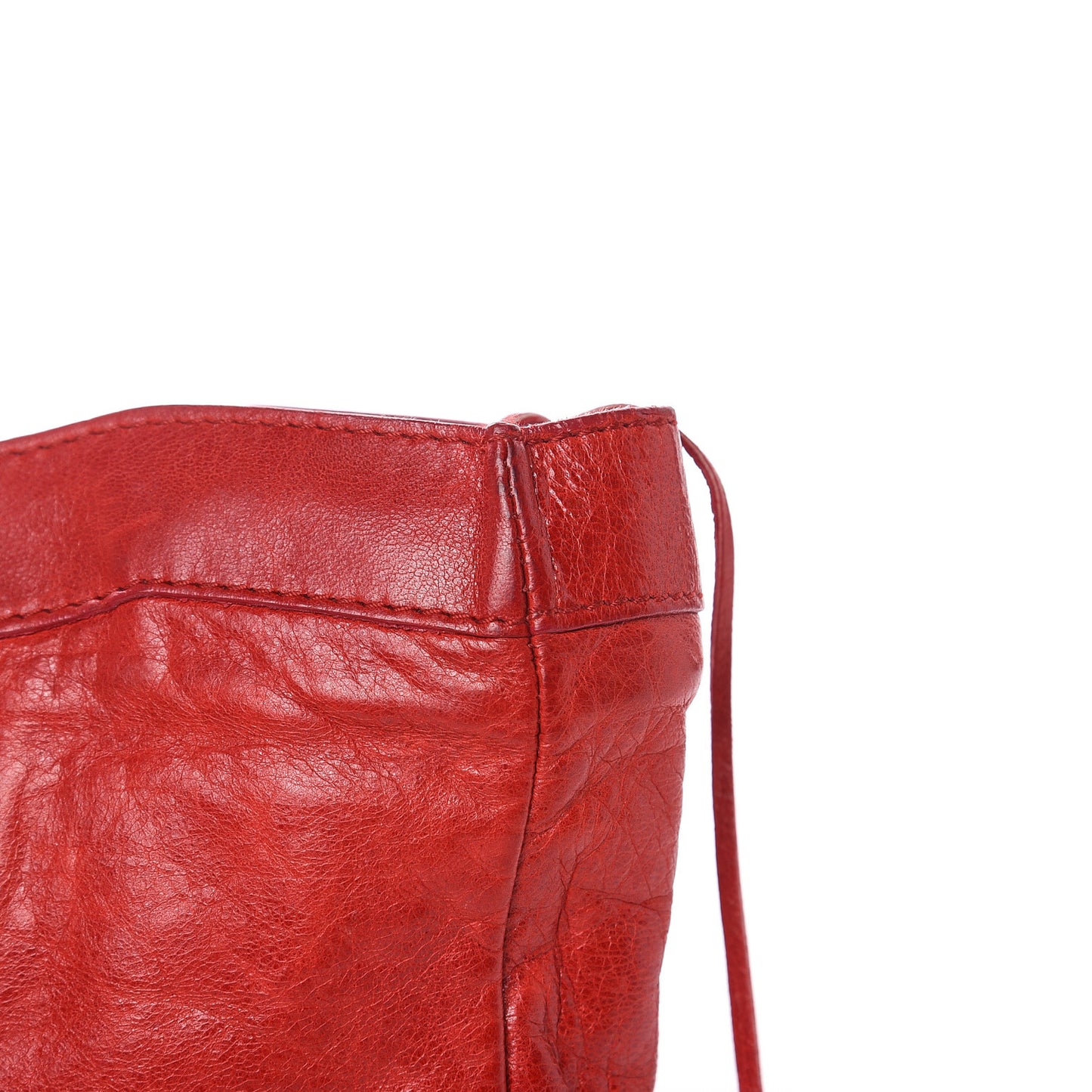 Chevre Porte Toilette Makeup Clutch True Red