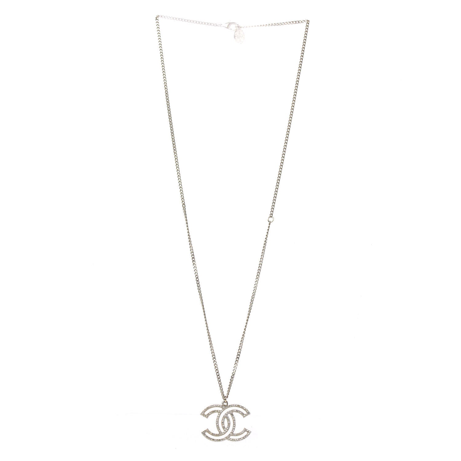 Chanel Crystal CC 100 Anniversary Necklace Gold 3 of 6