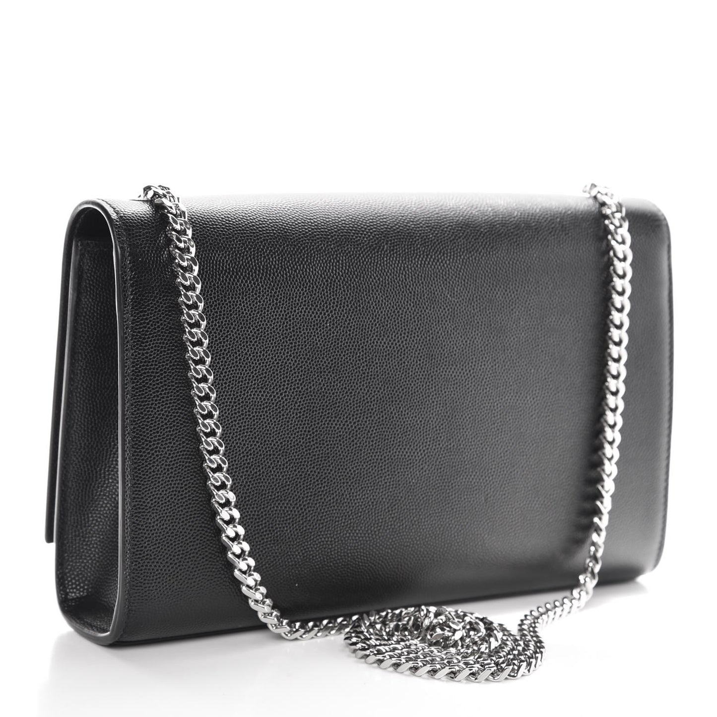 Grain De Poudre Medium Classic Monogram Kate Satchel Black