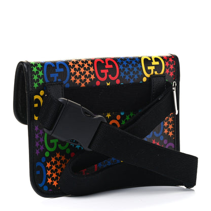 Gucci GG Supreme Monogram Psychedelic Slim Belt Bag Black 2 of 4