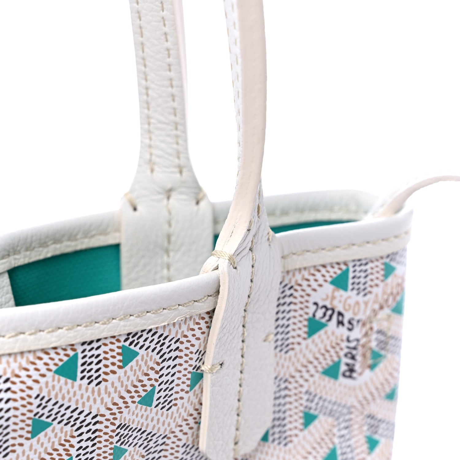 Goyard Goyardine Poitiers Tote White Opaline 7 of 8