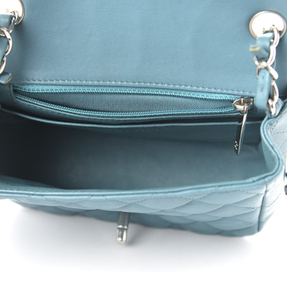 Chanel Lambskin Quilted Mini Square Flap Blue 5 of 10