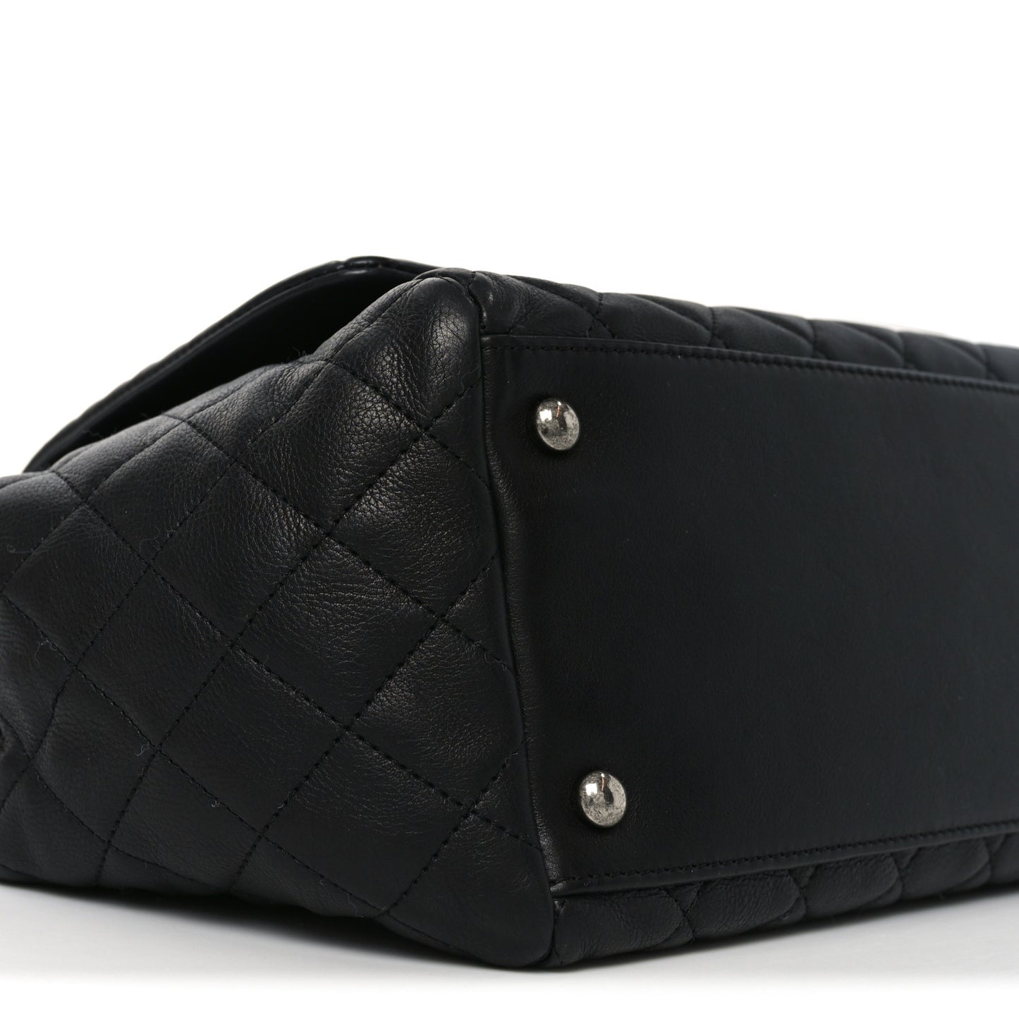 Calfskin Quilted Istanbul Accordion Flap Black