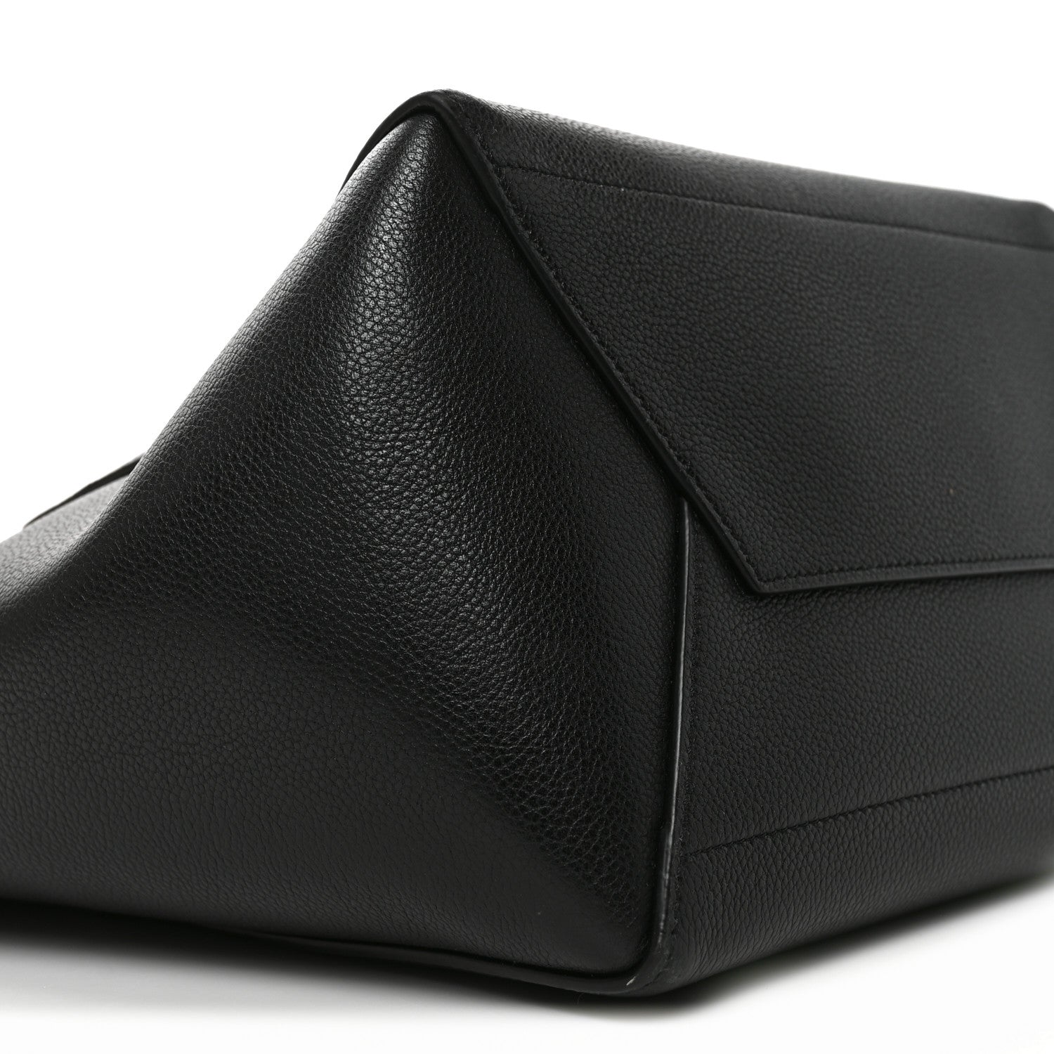 Celine Soft Grained Calfskin Sangle Bucket Bag Black 8 of 9