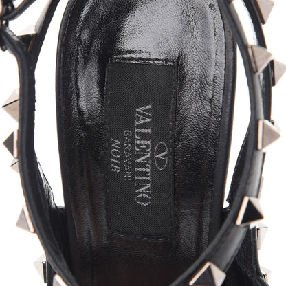 Valentino Garavani Nappa Rockstud Ankle Strap Pumps 38 Black 9 of 20