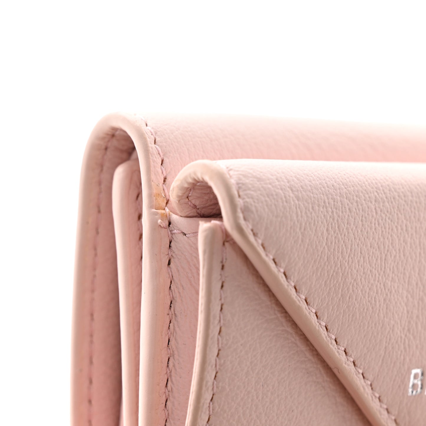 Smooth Calfskin Mini Papier Wallet Light Rose