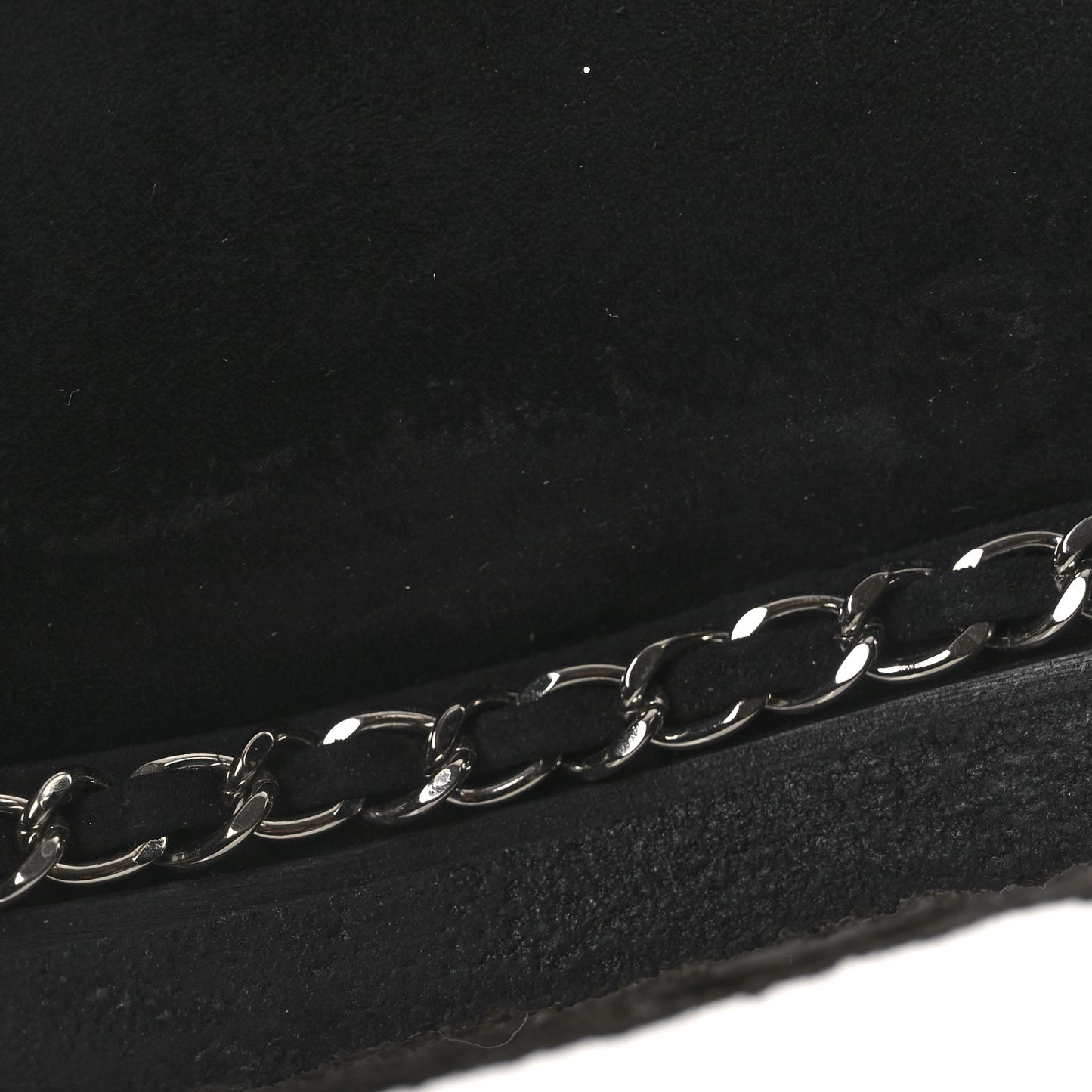 Kid Suede Shearling Womens Cap Toe Chain Short Boots 38 Black