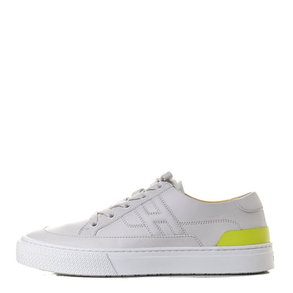 Hermes Calfskin Deep Sneakers 37 White Yellow 1 of 10