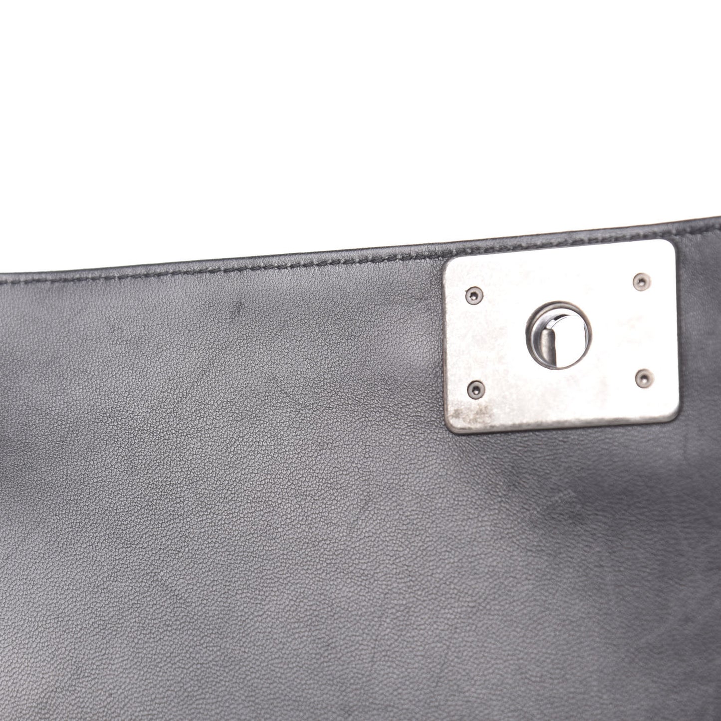 Lambskin Quilted New Medium Boy Flap Black