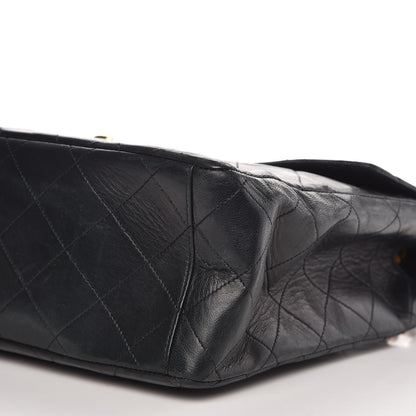 Chanel Lambskin Quilted XL Jumbo Single Flap Black 13 of 13