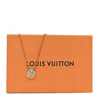Louis Vuitton Metal L to V Necklace Gold Silver 6 of 6