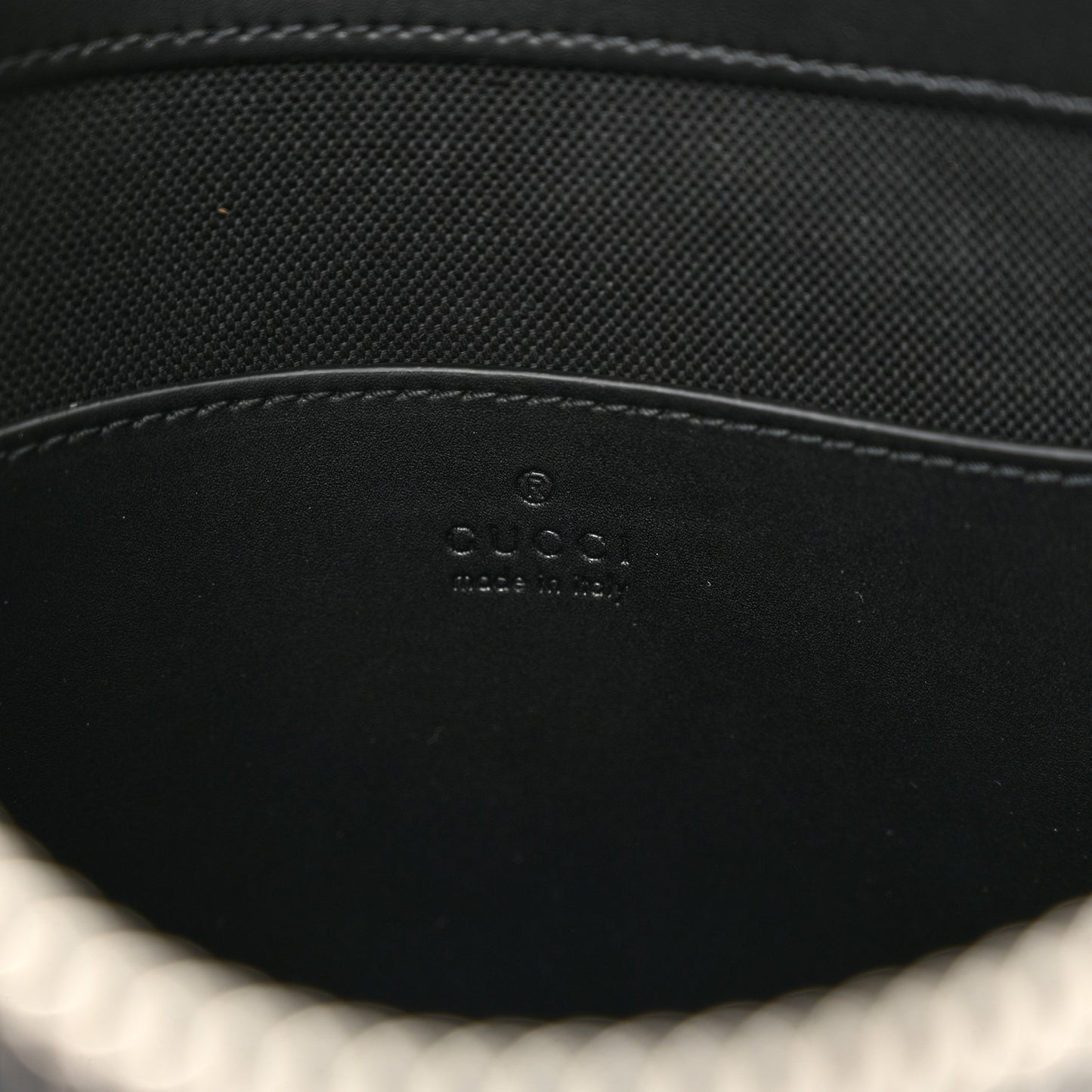 GG Supreme Monogram Web Small Flat Messenger Bag Black Grey