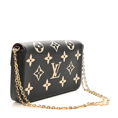 Louis Vuitton Empreinte Monogram Giant Felicie Pochette Black Beige 4 of 10