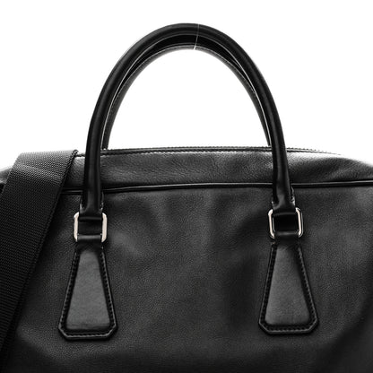 Prada Vitello City Briefcase Black 9 of 9