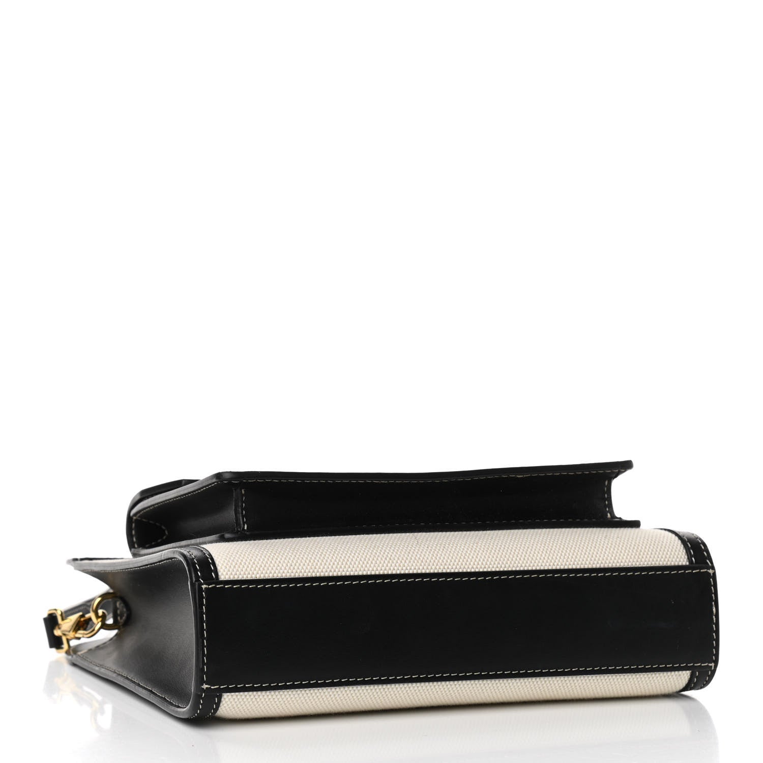 Burberry Canvas Smooth Calfskin Two Tone Mini Pocket Bag Black 7 of 16