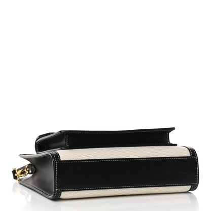 Burberry Canvas Smooth Calfskin Two Tone Mini Pocket Bag Black 7 of 16