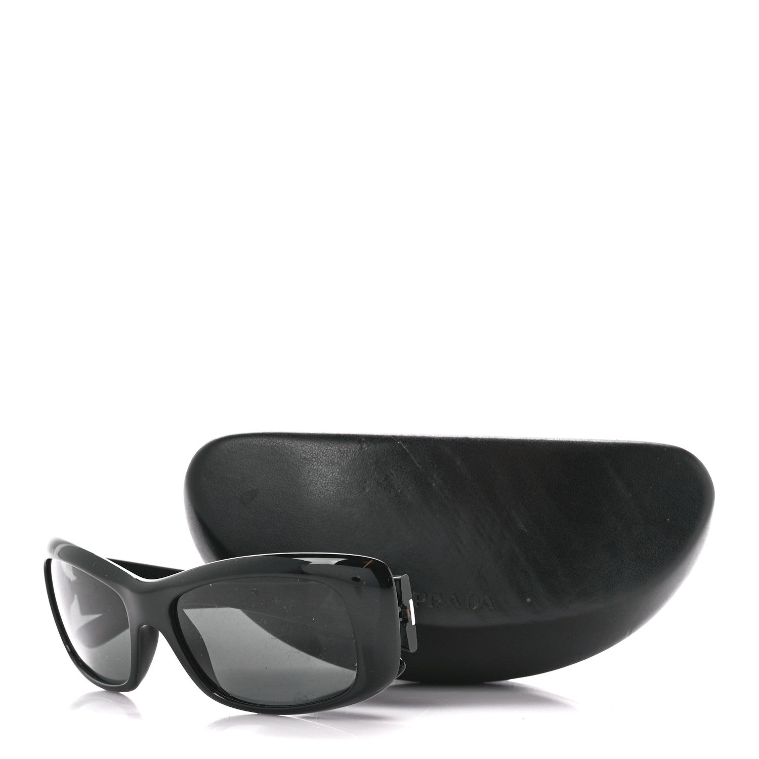 Prada Logo Sunglasses SPR 04L Black 7 of 7
