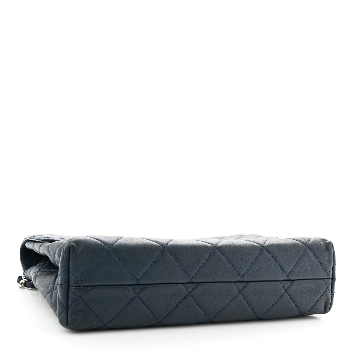 Chanel Calfskin Quilted In The Business Flap Dark Navy Blue 4 of 11