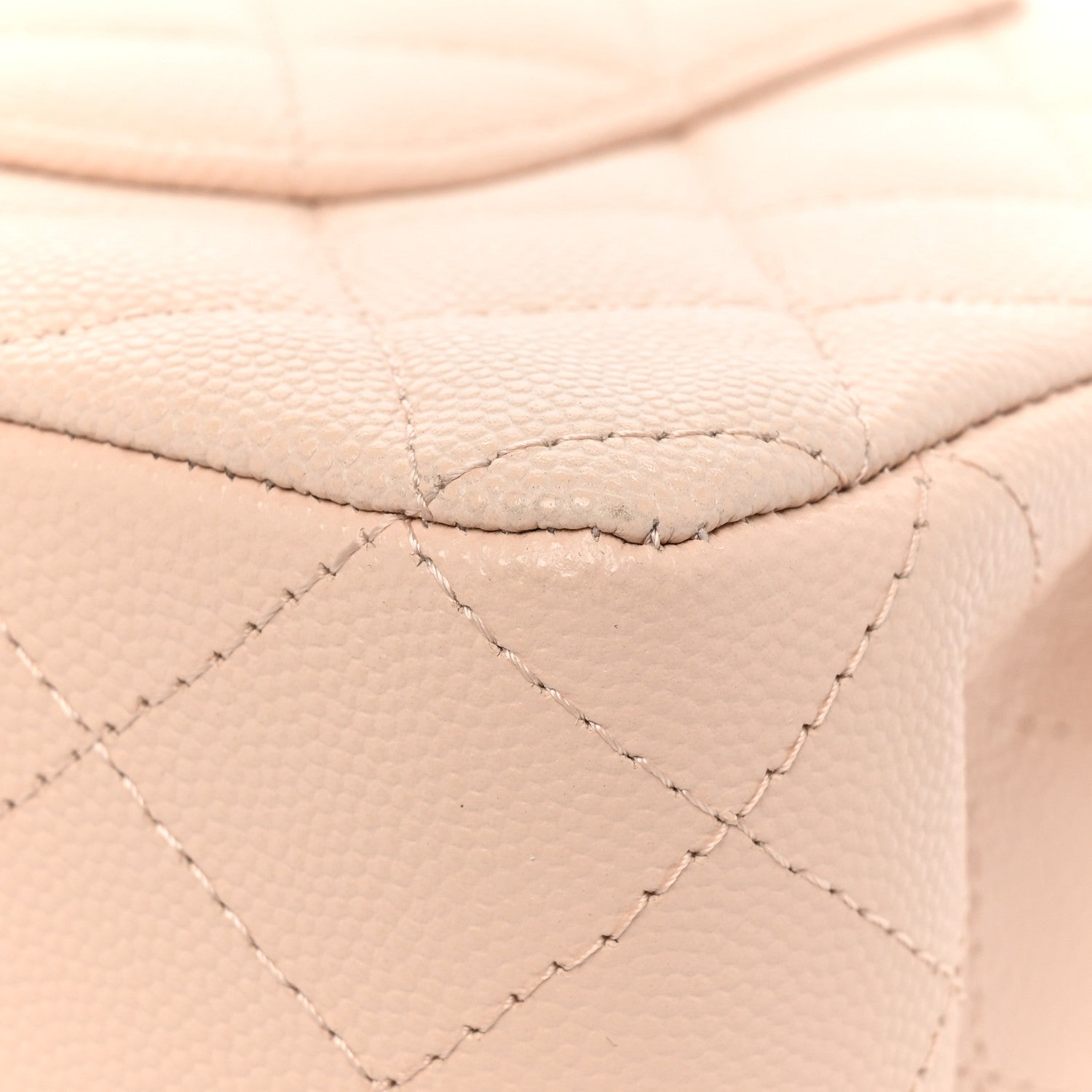 Chanel Caviar Quilted Medium Double Flap Light Beige 11 of 13