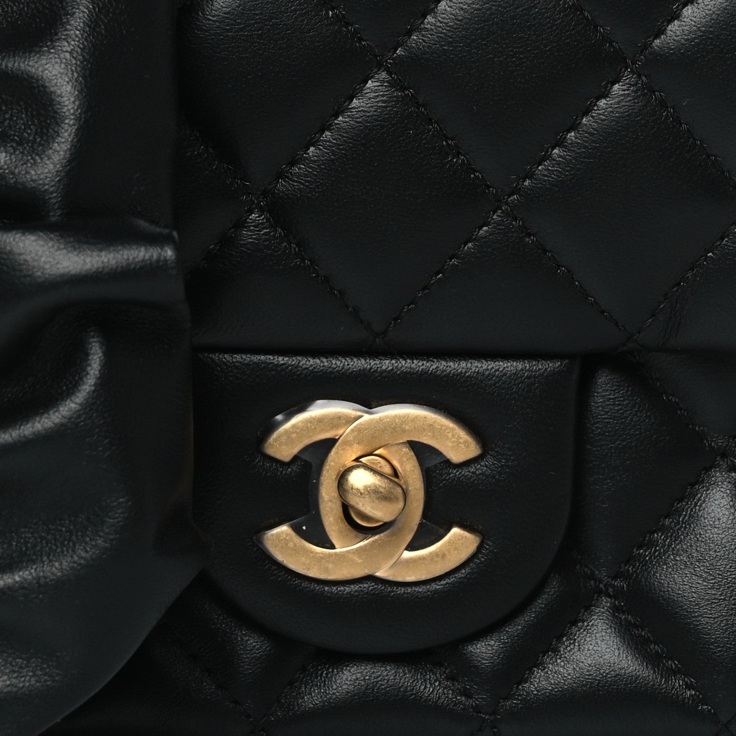 Chanel Lambskin Quilted Mini Romance Square Flap Black 7 of 10