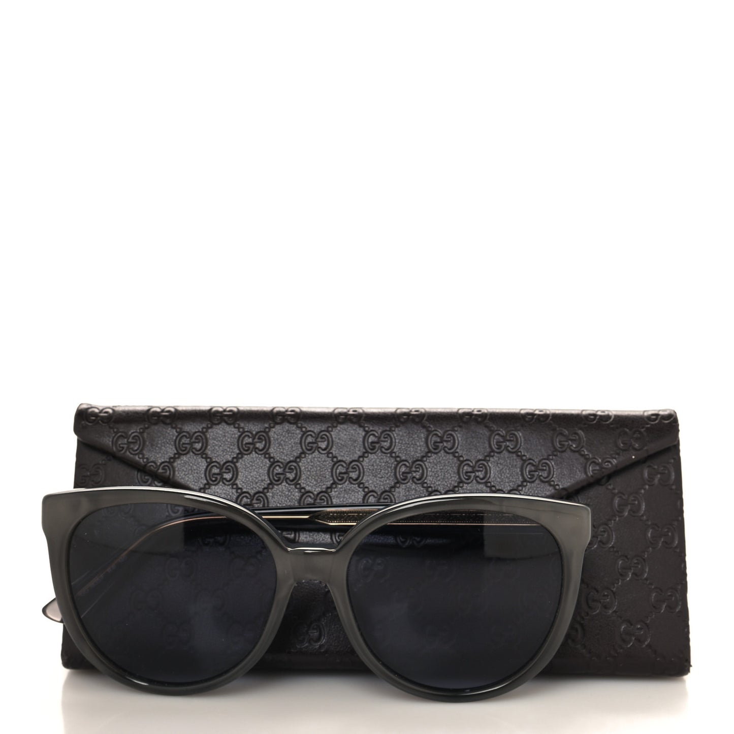 Acetate Round Frame Sunglasses GG3835/F Grey Pearl