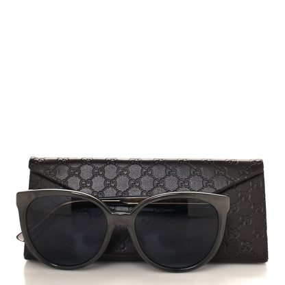 Gucci Acetate Round Frame Sunglasses GG3835/F Grey Pearl 7 of 7