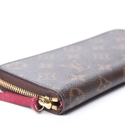 Louis Vuitton Monogram Clemence Wallet Fuchsia 7 of 9