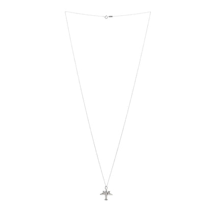 Tiffany Sterling Silver Airplane Pendant Necklace 2 of 6