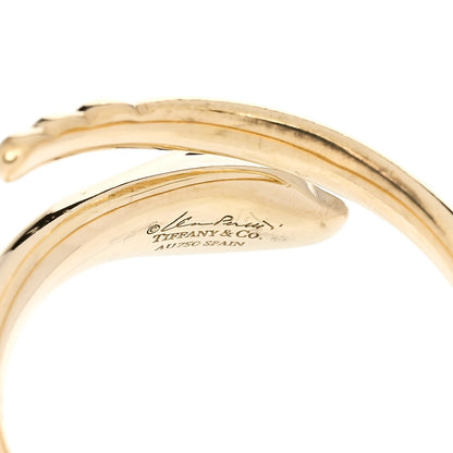 Tiffany 18K Yellow Gold Elsa Peretti Snake Ring 50 5.5 4 of 4