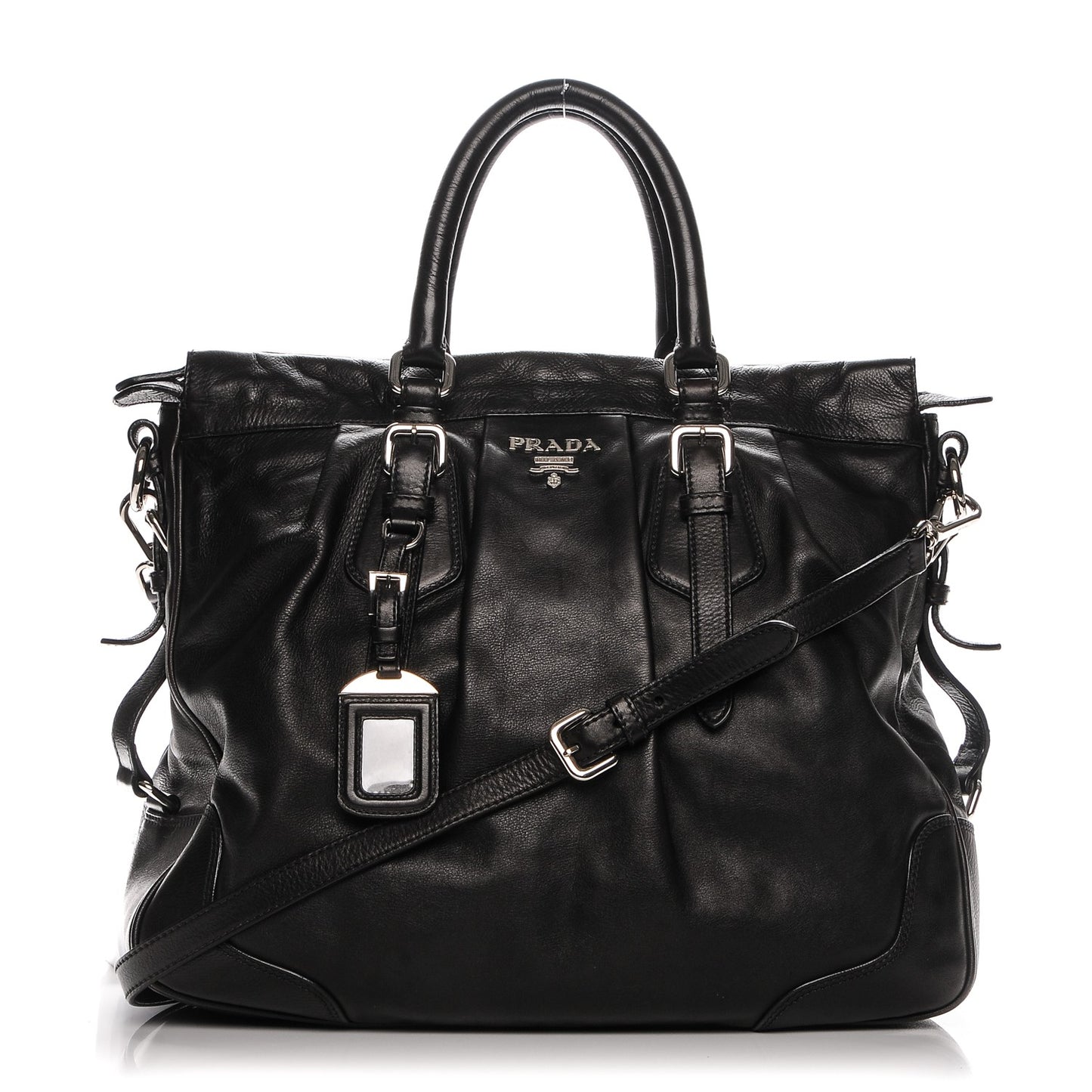 Soft Calf Shoulder Bag Nero Black
