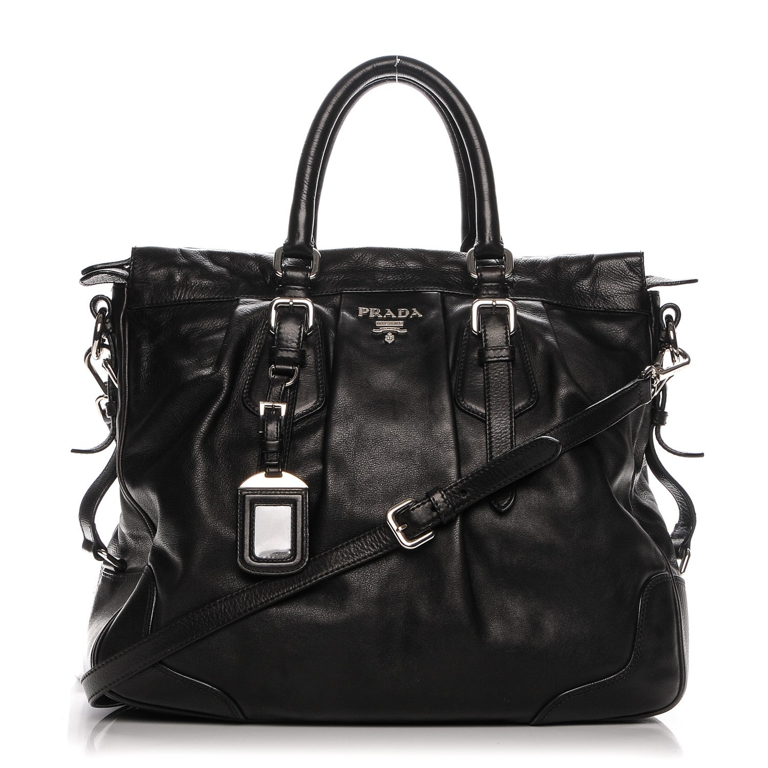 Prada Soft Calf Shoulder Bag Nero Black 1 of 7