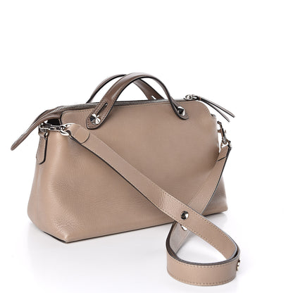Fendi Vitello Dolce Medium By The Way Boston Bag Tortora Seppia 3 of 10