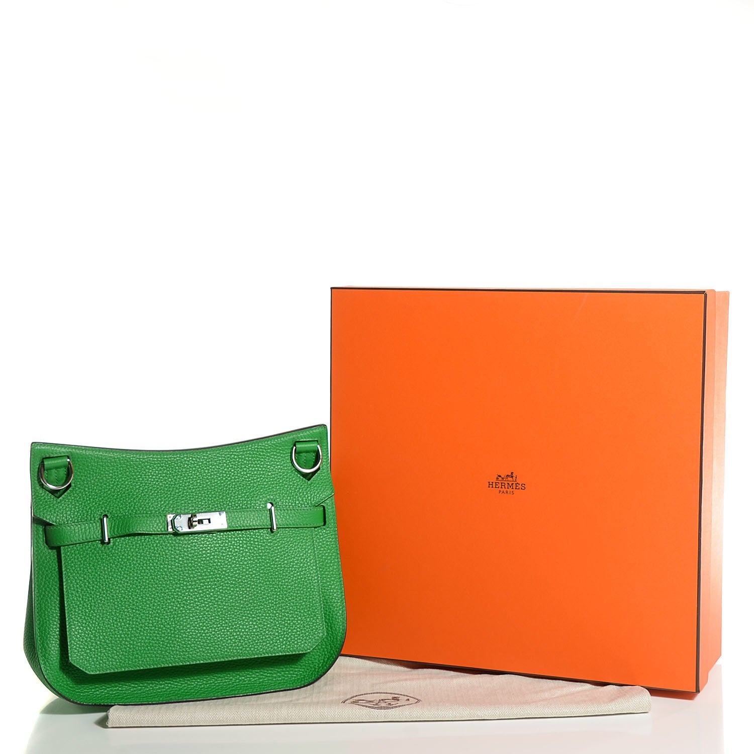 Hermes Taurillon Clemence Jypsiere 28 Bambou 7 of 26