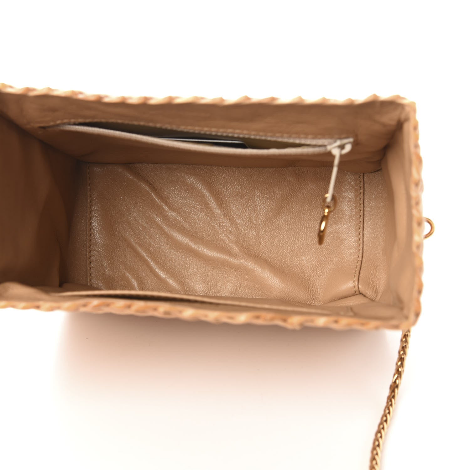 Chanel Rattan Basket Shoulder Bag Beige 5 of 11
