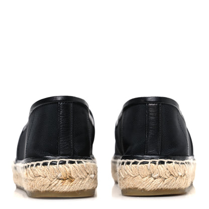 Chanel Mesh Grosgrain CC Espadrilles 38 Black 6 of 10