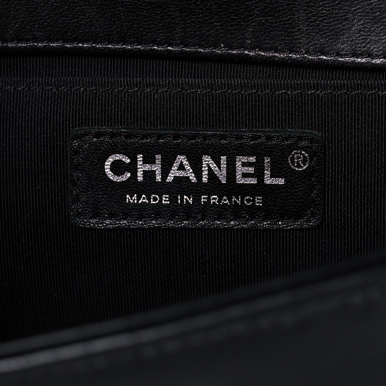 Chanel Calfskin Chevron Quilted Medium Boy Flap Black 6 of 17
