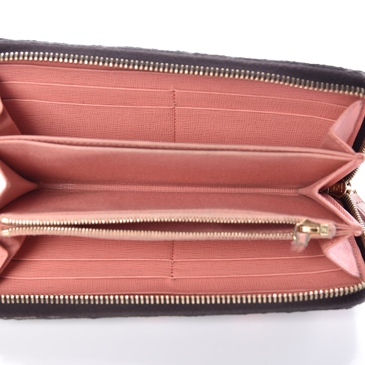 Zucca Spalmati Saint Bamboline Zip Around Wallet Tobacco