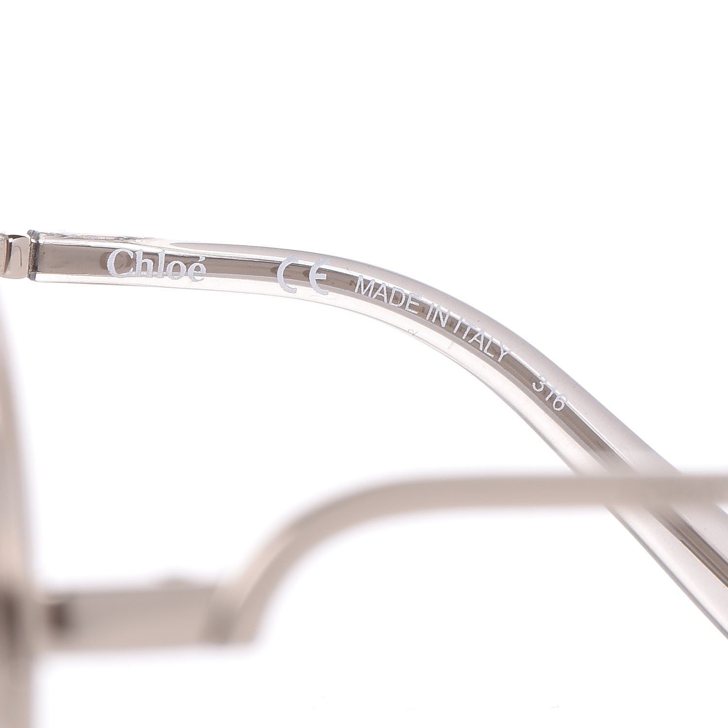 Chloe Oversize Round Carlina Sunglasses CE119S Gold Grey Metallic 6 of 7