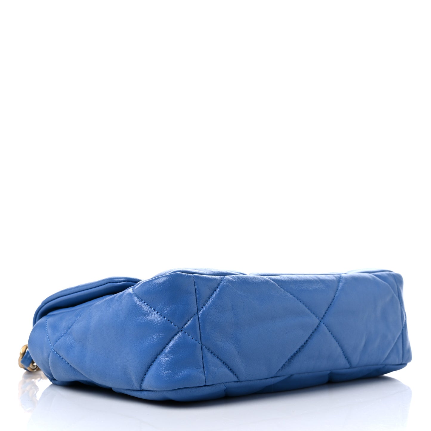 Lambskin Quilted Medium Chanel 19 Flap Blue