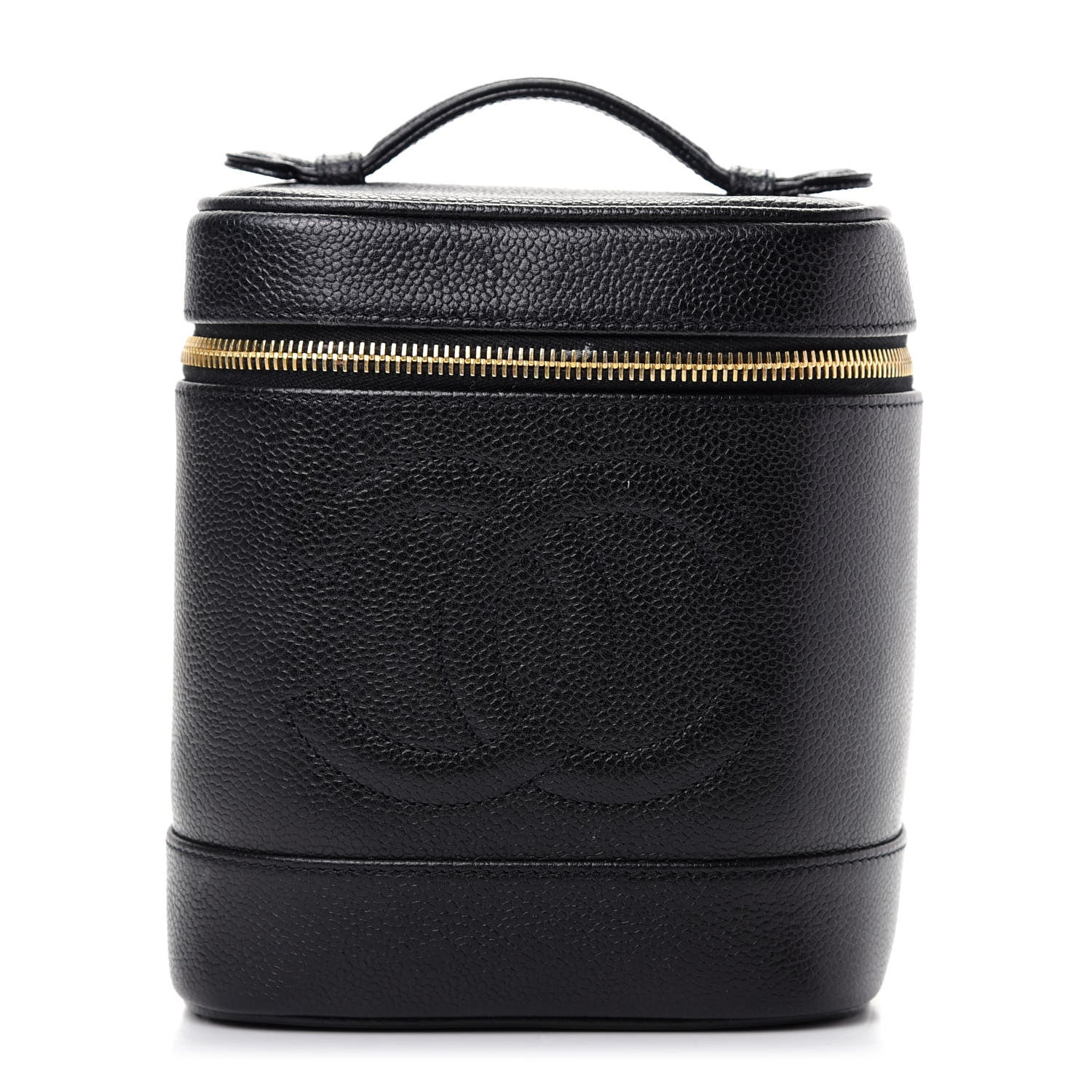 Chanel Caviar Vanity Cosmetic Case Black 1 of 8