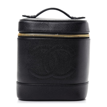 Chanel Caviar Vanity Cosmetic Case Black 1 of 8