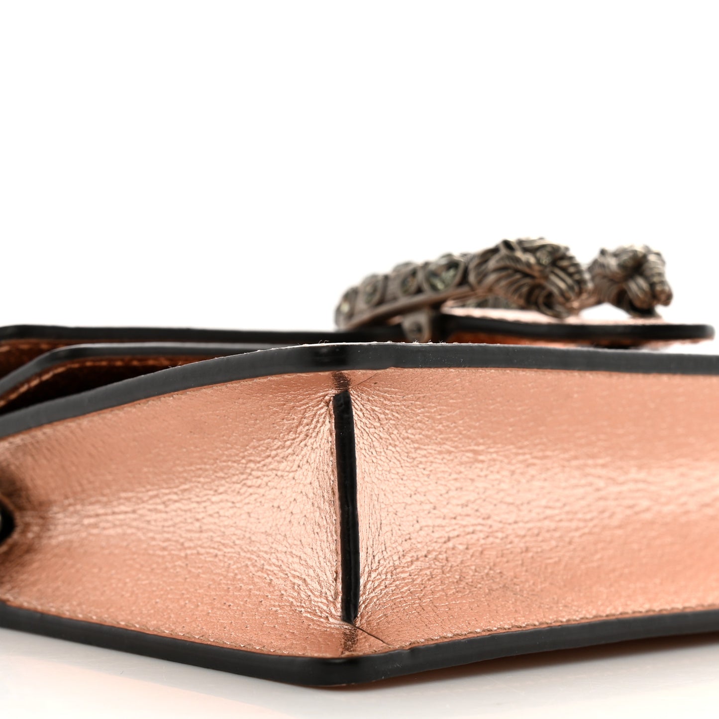 Metallic Calfskin Super Mini Dionysus Shoulder Bag Rose Gold